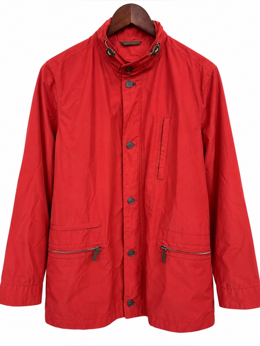 Schneiders Salzburg Men's Red Rain Jacket Coat Size US 40 EU 50 Made In Austria